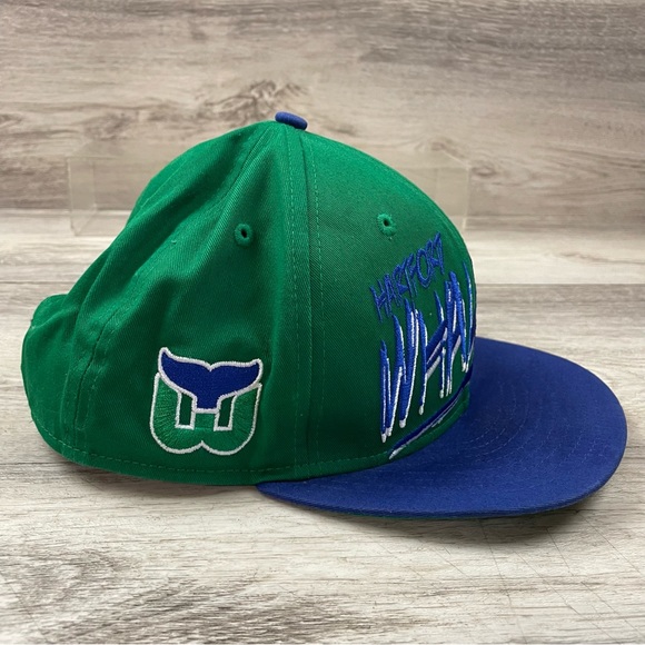 New Era Vintage Hockey Hat Hartford Whalers Medium-Large Hurricanes Carolina - Picture 3 of 10